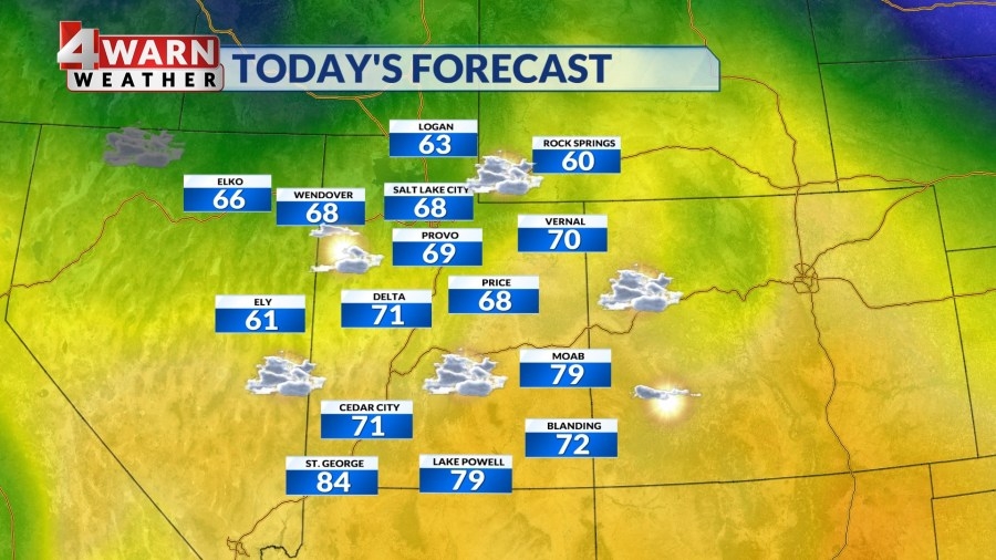 Warmer temps Friday afternoon ahead of weekend storms