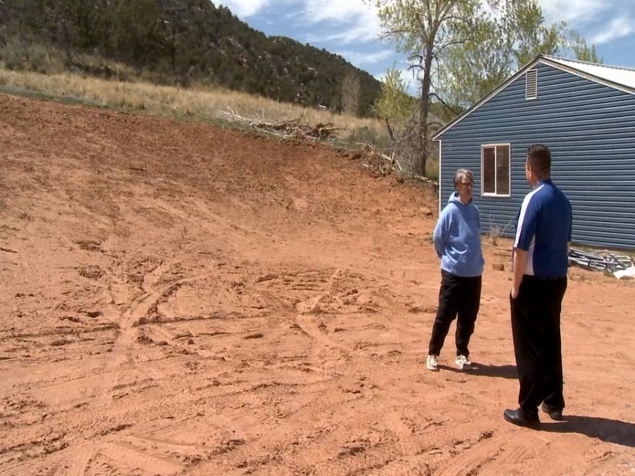 Vernal property owner devastated after dirt is stolen, left with a pit