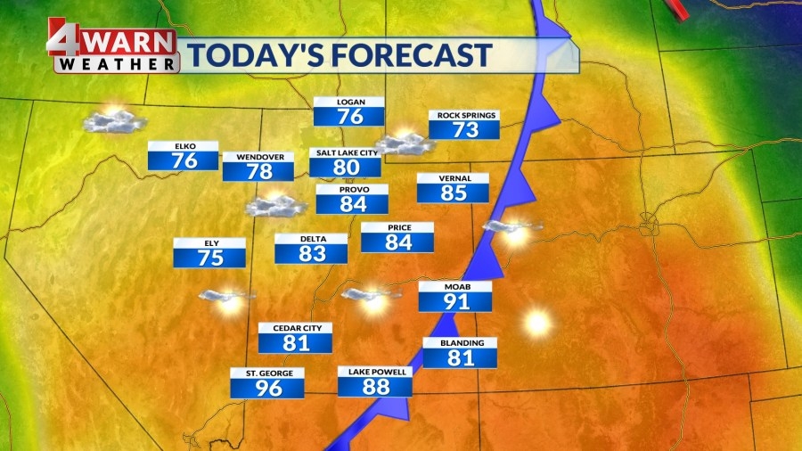Sunny Friday afternoon, but slightly cooler & unsettled weather for the weekend