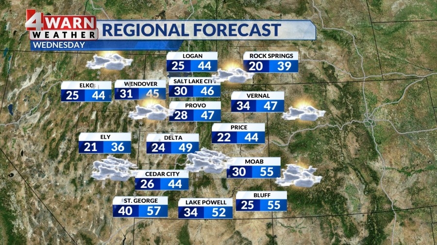 Cool, soggy weather sticks around in Utah before a warming trend