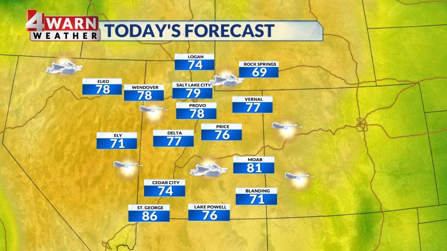 Warmer temperatures settling across the Beehive state
