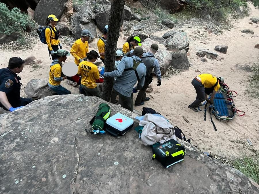 1 hospitalized after falling 30 feet at Zion National Park