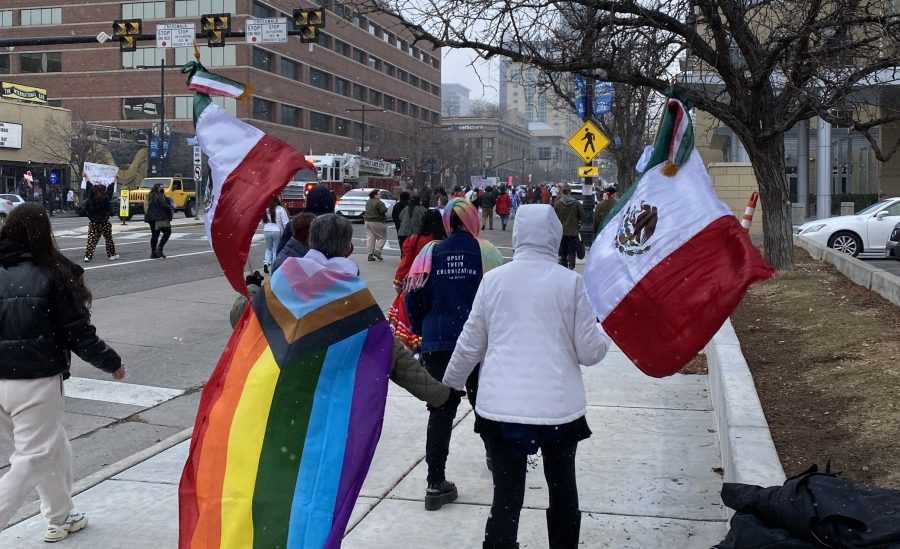 Protester struck by vehicle during large demonstration in SLC, no arrests made yet