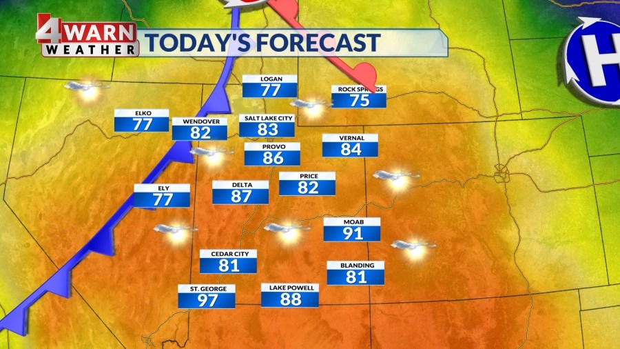 Sunshine and warmer temperatures through Friday afternoon