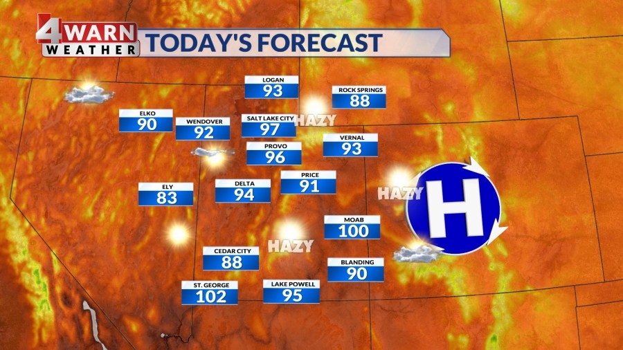 Hot, breezy, with a critical fire threat through Thursday evening