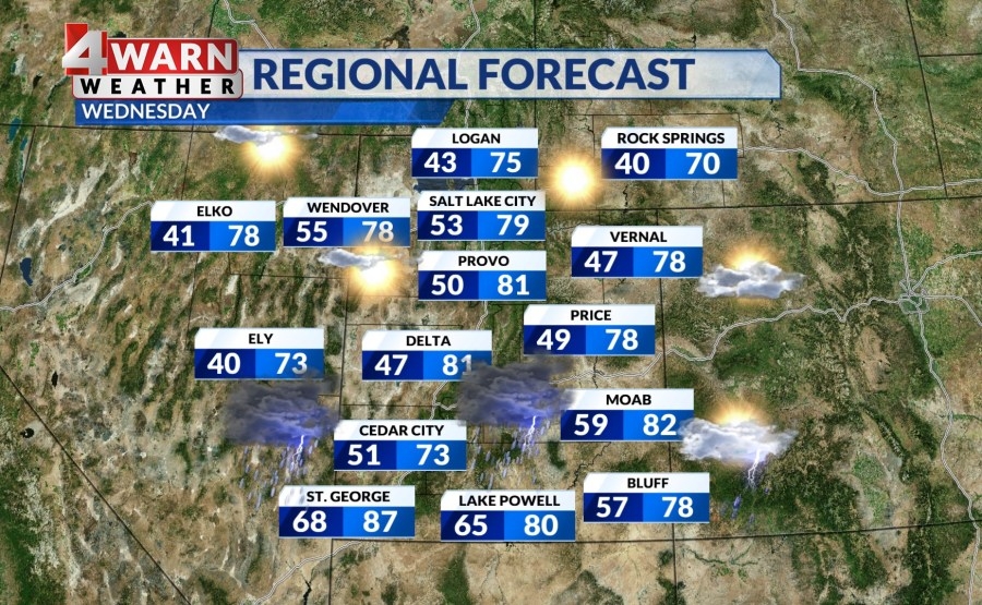 Surge of moisture brings storms to southern Utah, raising flash flood potential