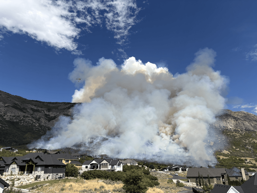Willard Peak Fire burning in North Ogden, threatening upwards of 15 structures