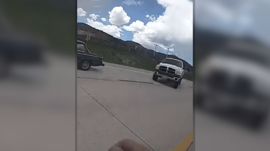 ‘I'm glad I didn't hit you': Utah Highway Patrol trooper nearly struck in close call with truck on SR-40