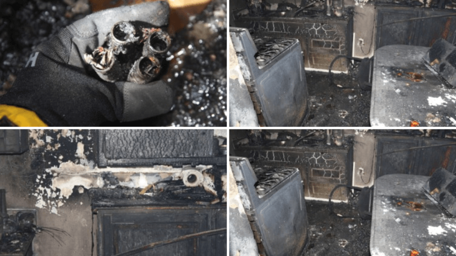 Fire crew tackles lithium-ion battery blaze, displacing eight residents