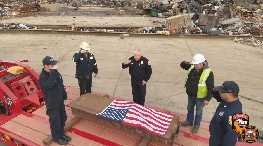 World Trade Center beam to be installed at new Placer County fire station