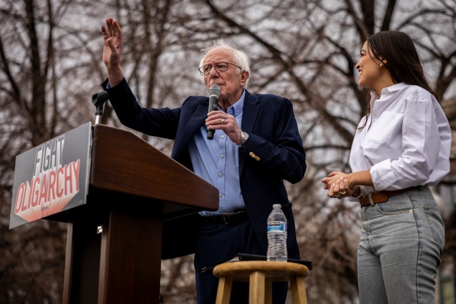 ‘Fighting Oligarchy': Bernie Sanders, AOC host anti-Trump rally in Northern California