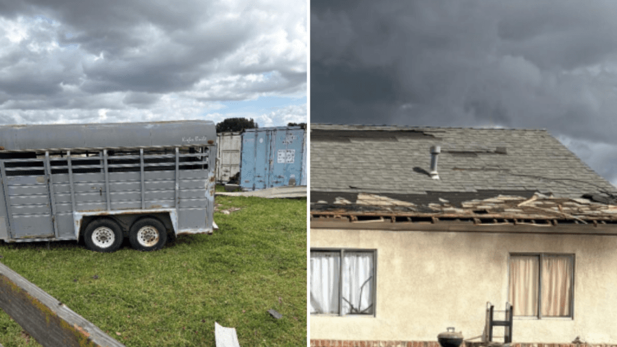 Tornado touchdown in Stanislaus County, one home severely damaged