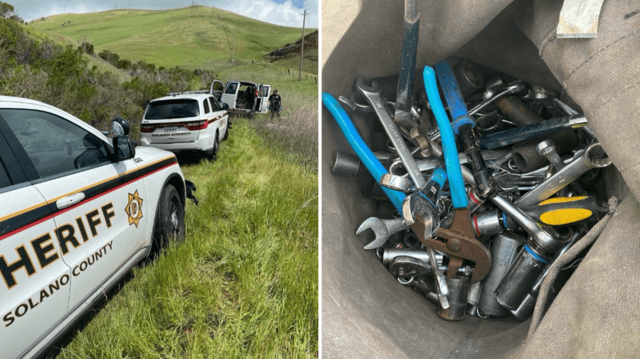 Arrest made after burglars vehicle gets stuck in mud