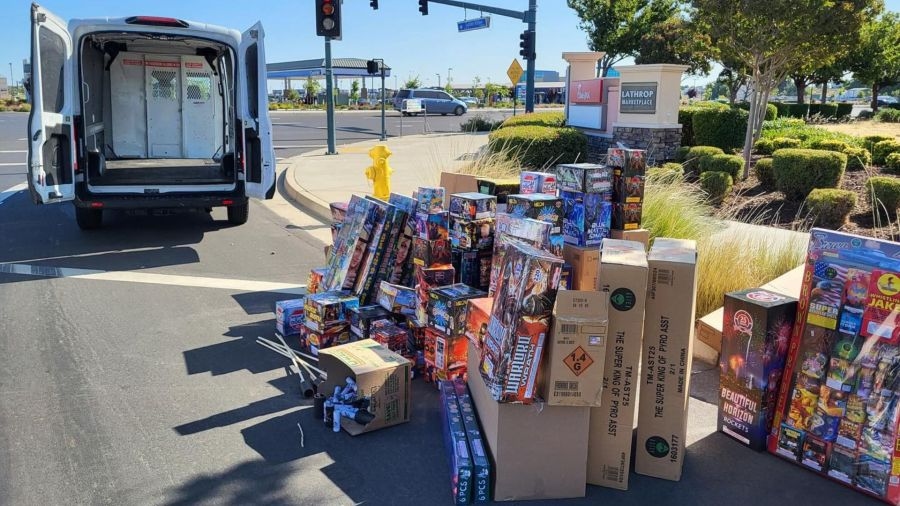 Police seize nearly 2,000 pounds of illegal fireworks, explosives in Northern California