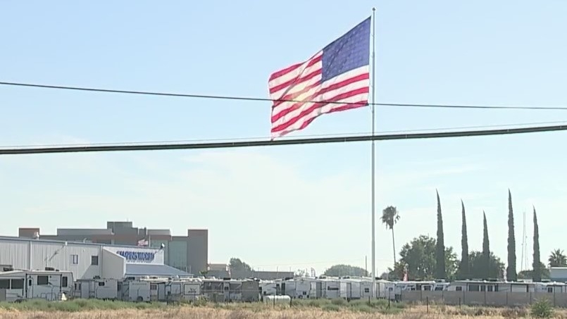 Camping World location closes amid controversy over flying American flag
