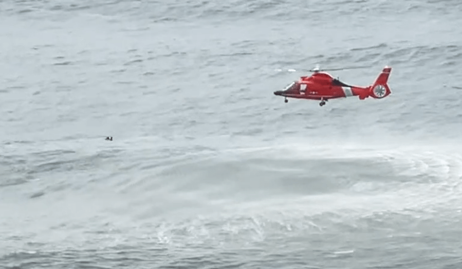 Video shows California Coast Guard rescue young girl from dangerous ocean waters