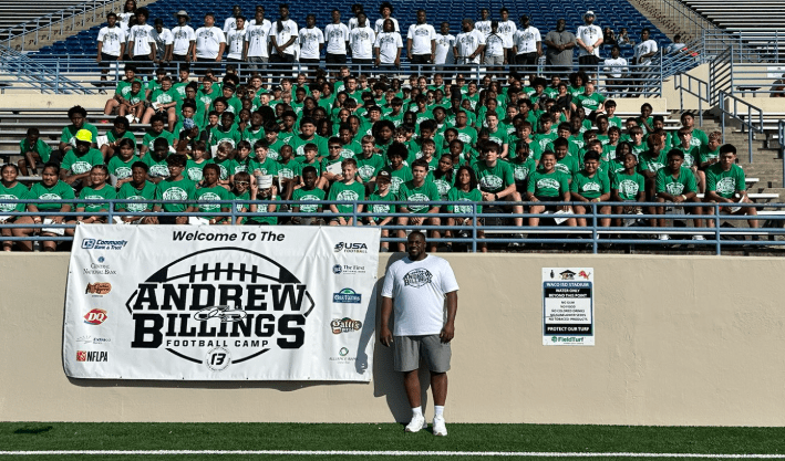 Andrew Billings hosts fourth annual football camp