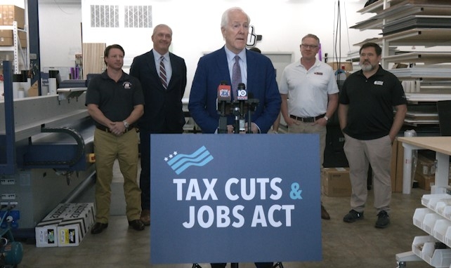 Sen. Cornyn visits Waco to discuss future of Trump tax cuts with small business owners