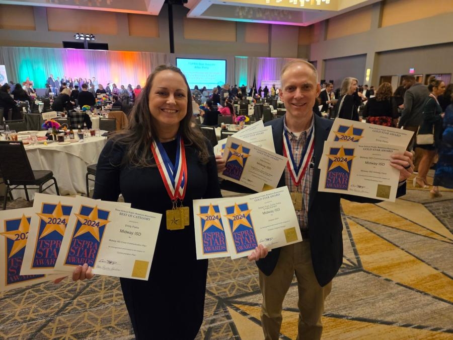 Midway ISD Communications Team recognized at TSPRA State Star Awards