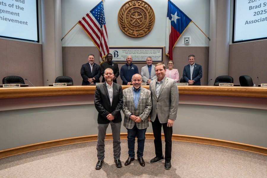 Two Bryan City Leaders Surprised with Lifetime Achievement Awards at Council Meeting