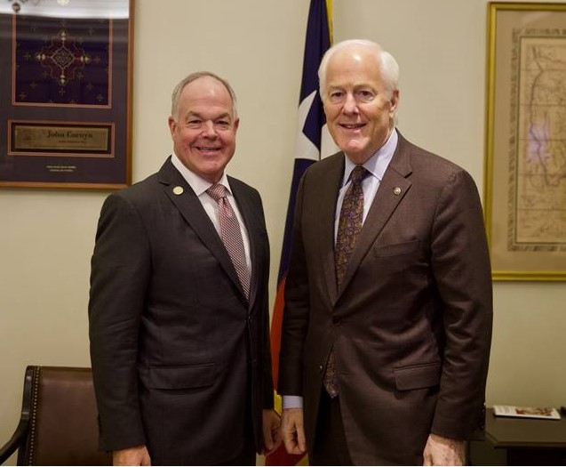 Senator John Cornyn meets with A&M System regent