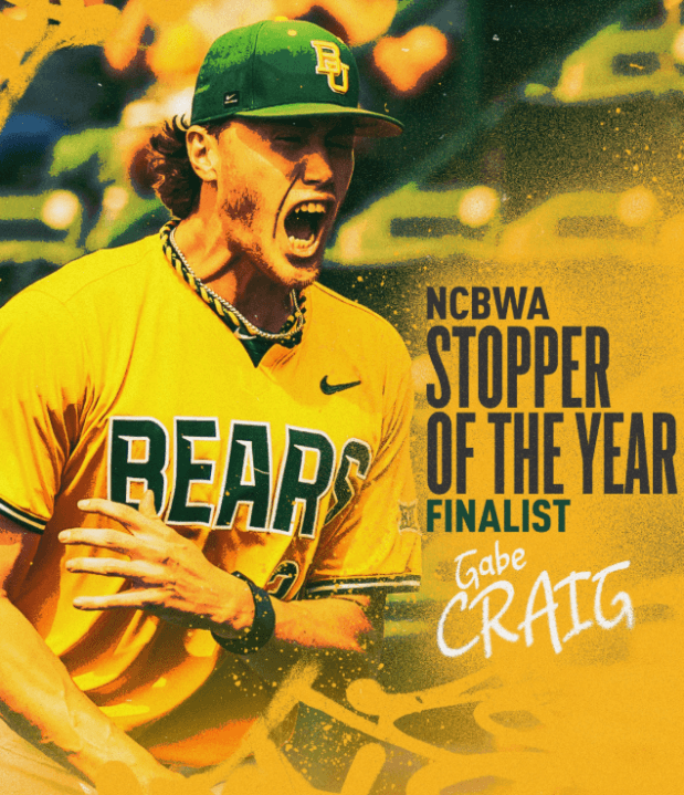 Gabe Craig named NCBWA Stopper of the Year finalist