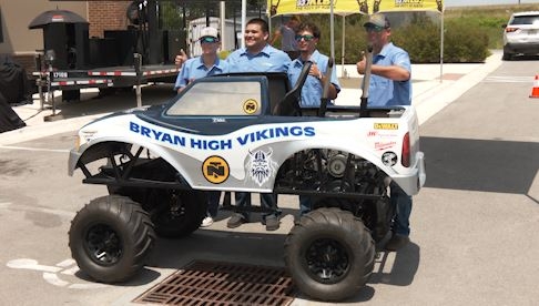 Bryan High Unveils Student-Built Mini Monster Truck