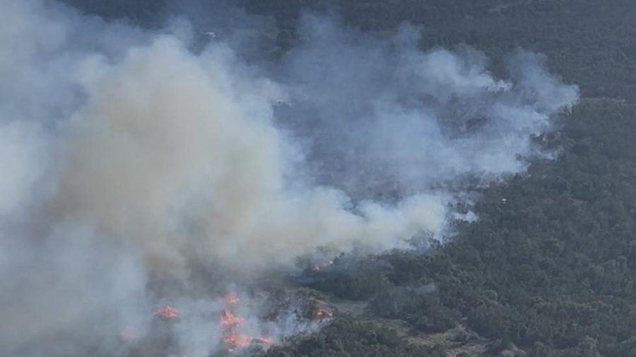 Reverse Fire: Crews battle wildfire west of Fredericksburg