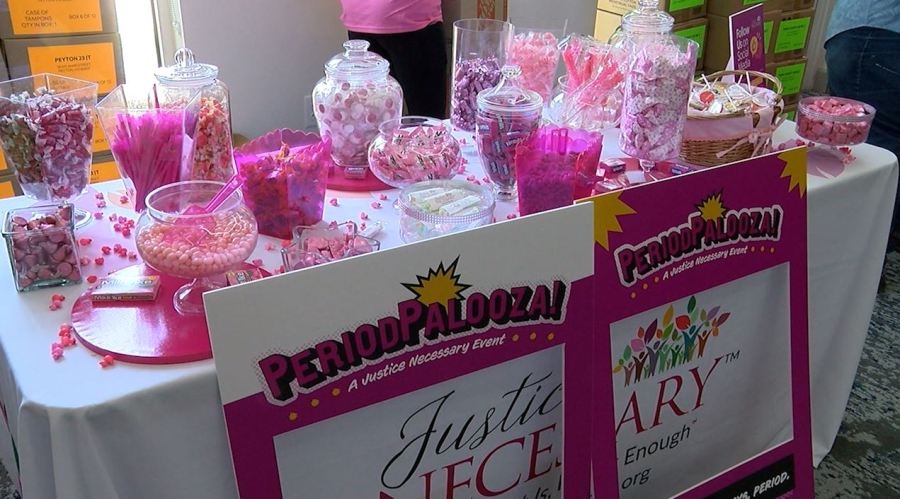Volunteers gather to distribute free menstrual products for Colorado Springs students