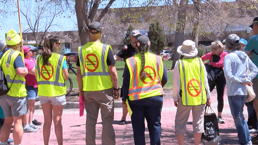 Karman Line Annexation protesters walk more than three miles across Colorado Springs