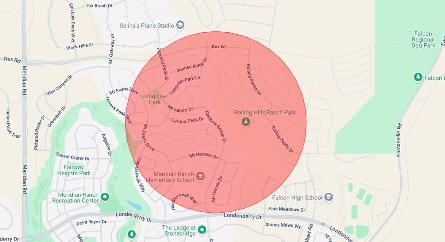 Shelter-in-place near Falcon for gas leak