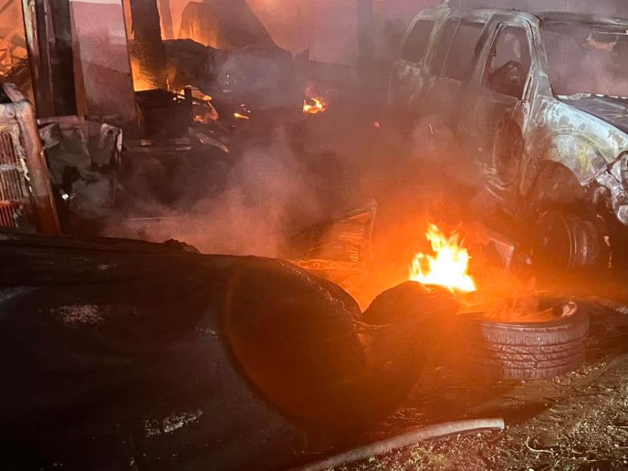 Hanover FD puts out fire at 'fully-engulfed' property