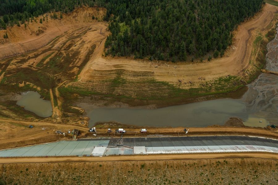 South Catamount Reservoir remains under construction