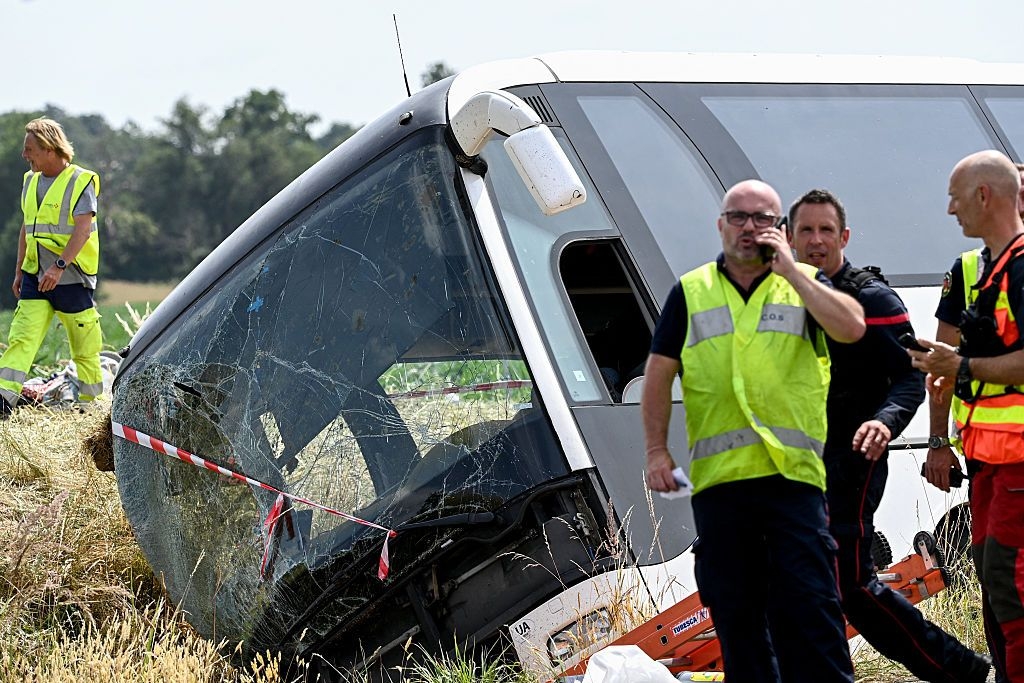 Three Ukrainians killed in bus accident in France, Zelensky confirms
