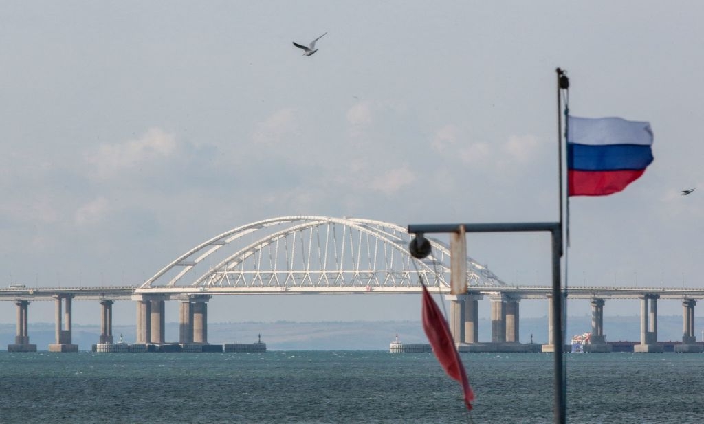 Ukrainian drones strike Russian ammunition depot in occupied Crimea, source says