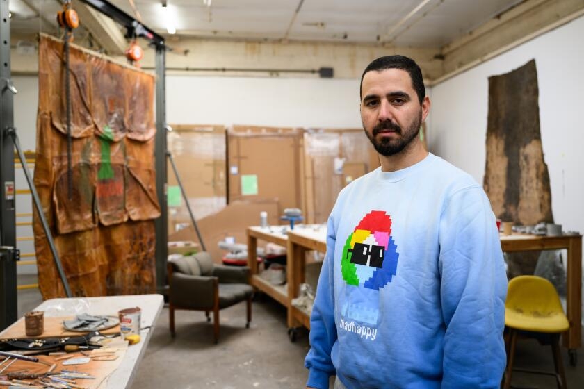Artist Eddie Rodolfo Aparicio, affected by the Eaton fire, traces memories and time