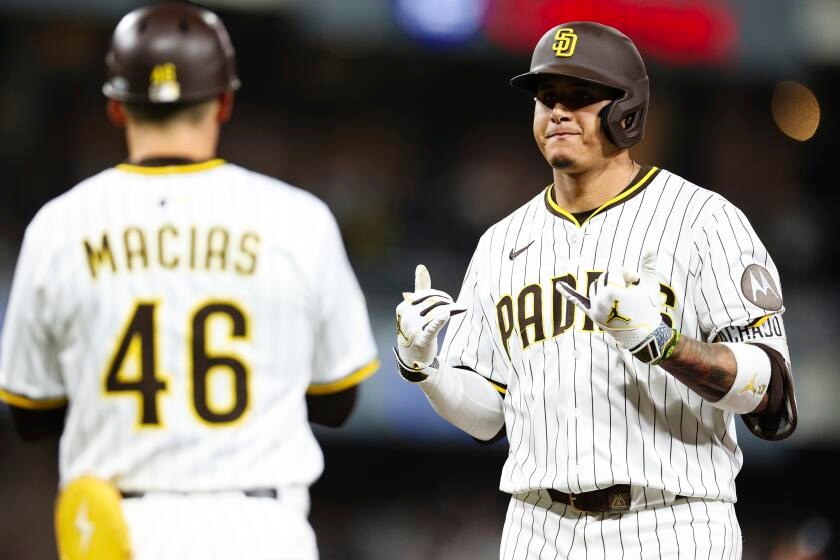 Padres' rout of Dodgers is a real laugher