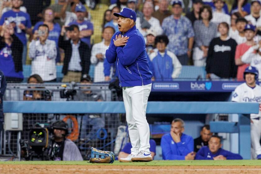 Dave Roberts suspended one game by MLB for actions during Dodgers-Padres game