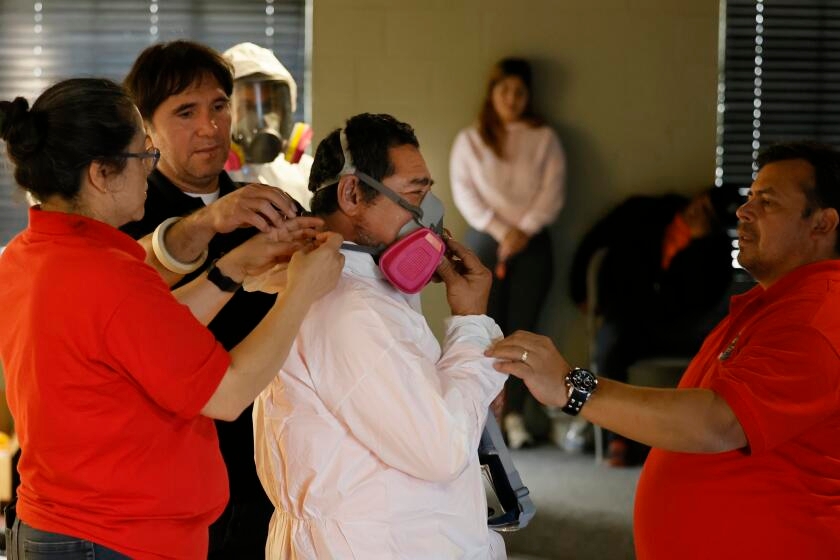 Only a fraction of fire cleanup workers are protecting themselves against toxic debris. One community center is fighting to change that
