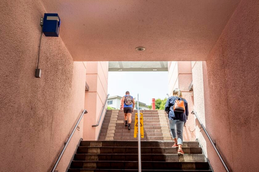West Hollywood shopping center installs chirping device to discourage homeless from camping out. Will it work?