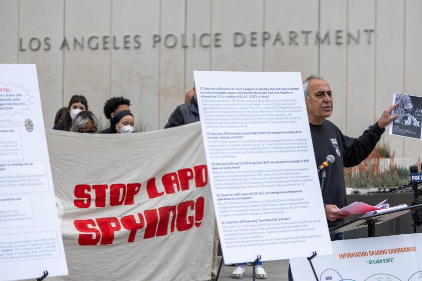 Activists warn Police Commission about ICE access to LAPD data on immigrants