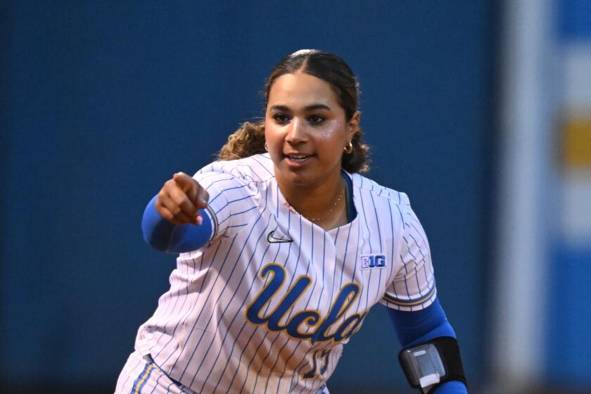 Jordan Woolery helps UCLA softball rally to beat South Carolina, extends its season