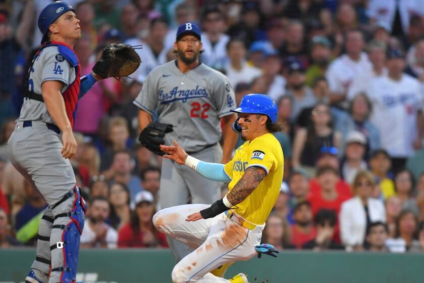 Clayton Kershaw can't match Garrett Crochet's consistency in Dodgers' loss to Red Sox