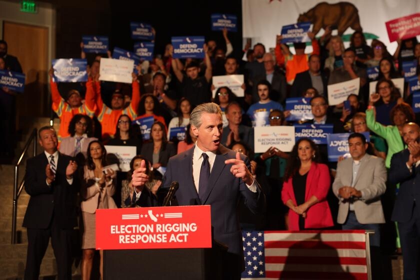 Democratic plans emerge to reshape California's congressional delegation and thwart Trump