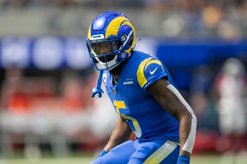 Rams' potential trade for Jalen Ramsey creates suspense at OTAs