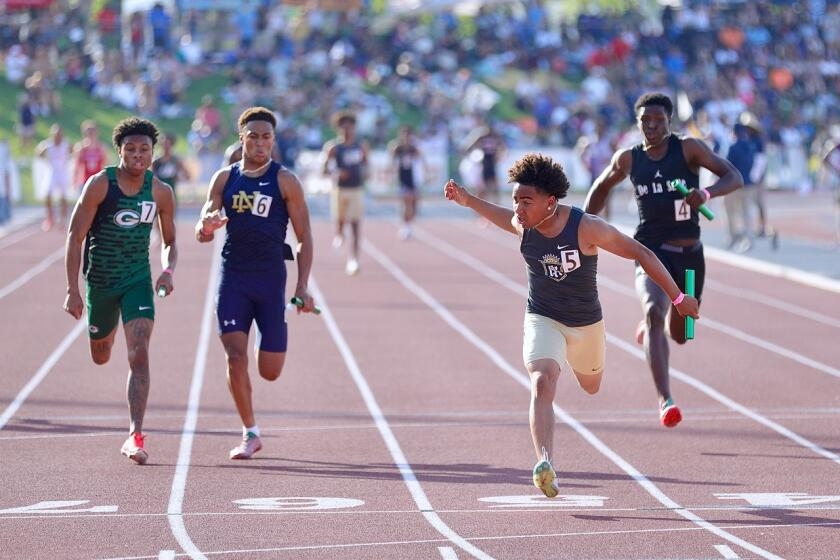Long Beach Poly boys' 4x400 relay team shines at state track and field championships