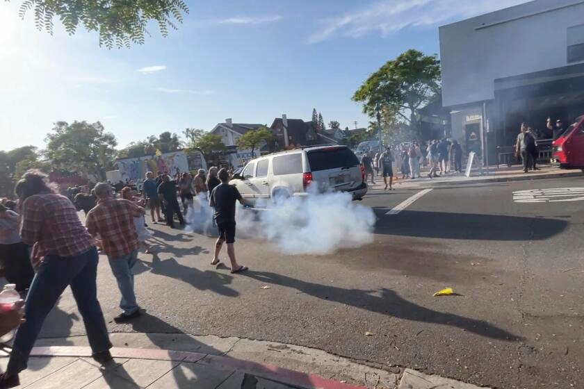 An 'alarming show of force': San Diego elected officials denounce ICE work raids