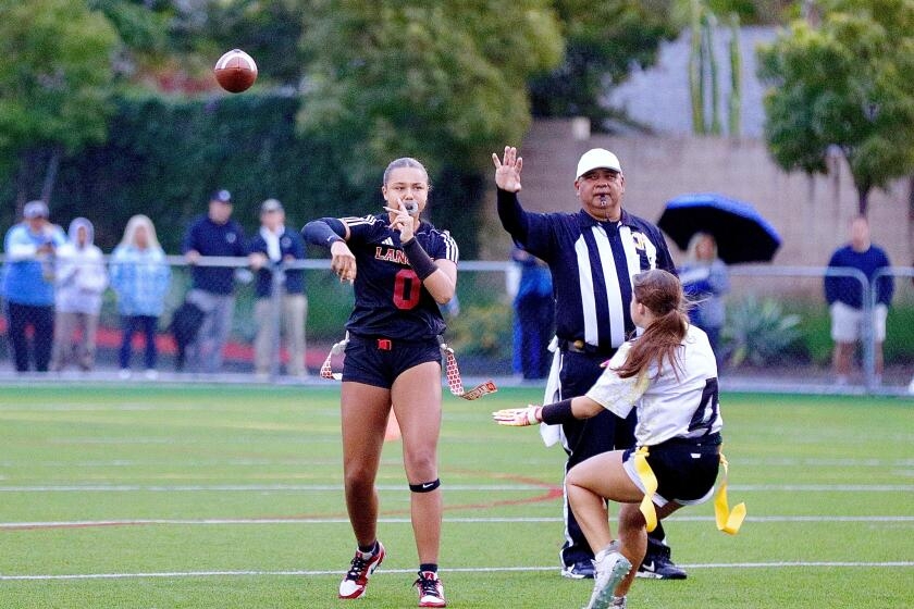 There could be a shift in how girls' flag football is played