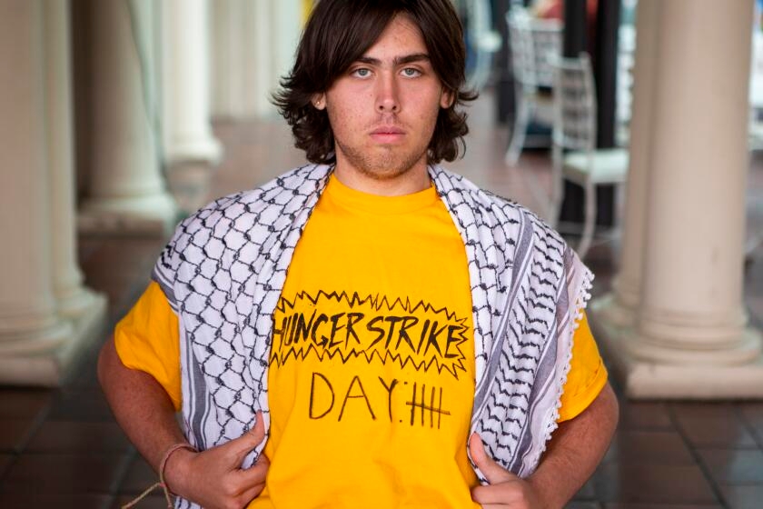 Occidental students use hunger strike to spotlight Palestinian plight, escalate demands