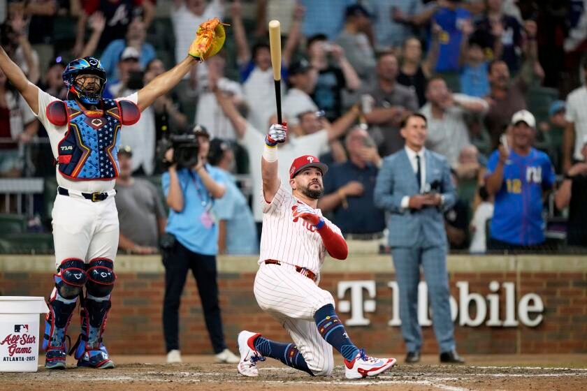 'Put a 'W' next to Dino's name.' NL wins All-Star Game swing-off, with help from Dino Ebel
